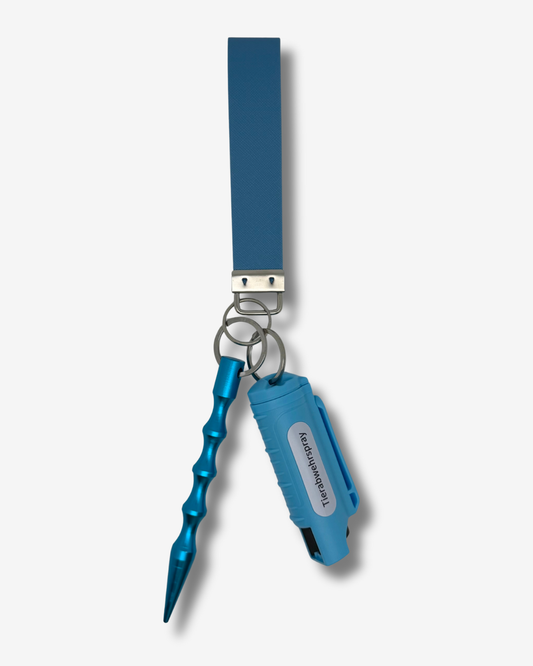 Selbstverteidigungs Schlüsselanhänger Blau S-L