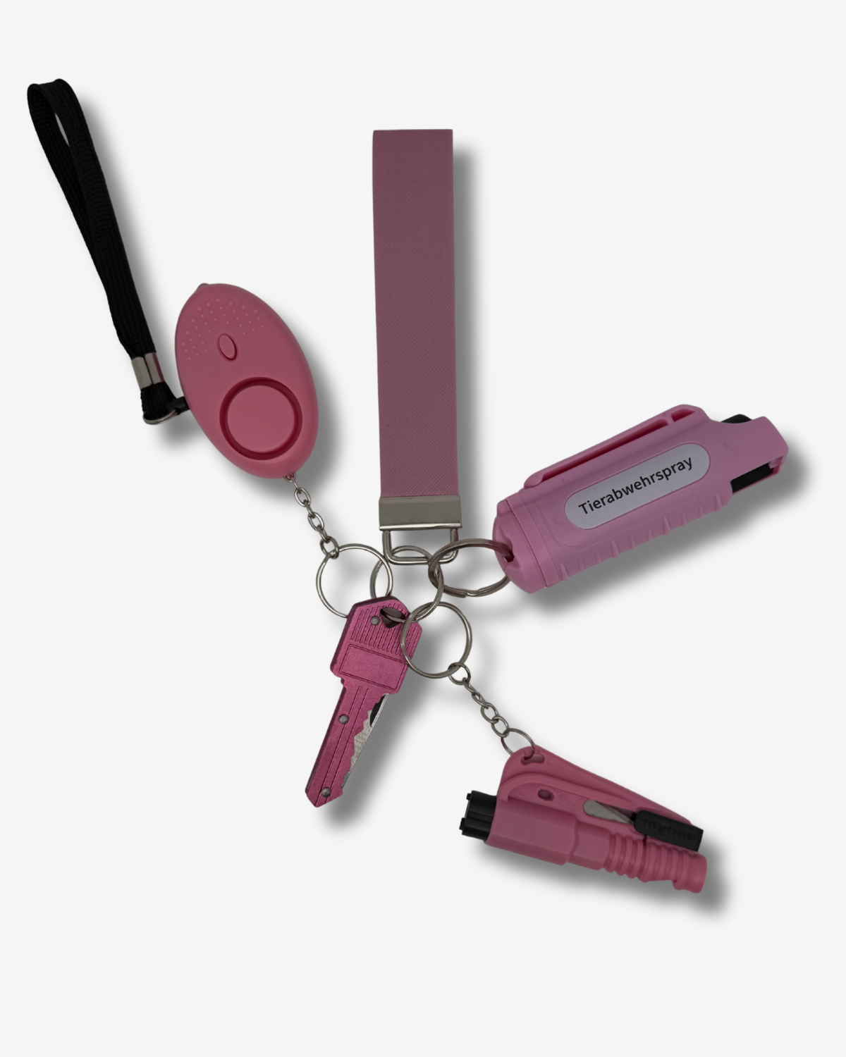 Selbstverteidigungs Schlüsselanhänger Rosa S-L