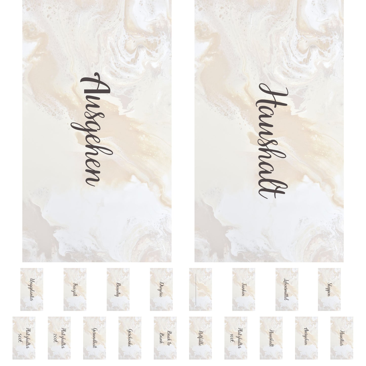 Budget Binder Einleger/ Inlays A7