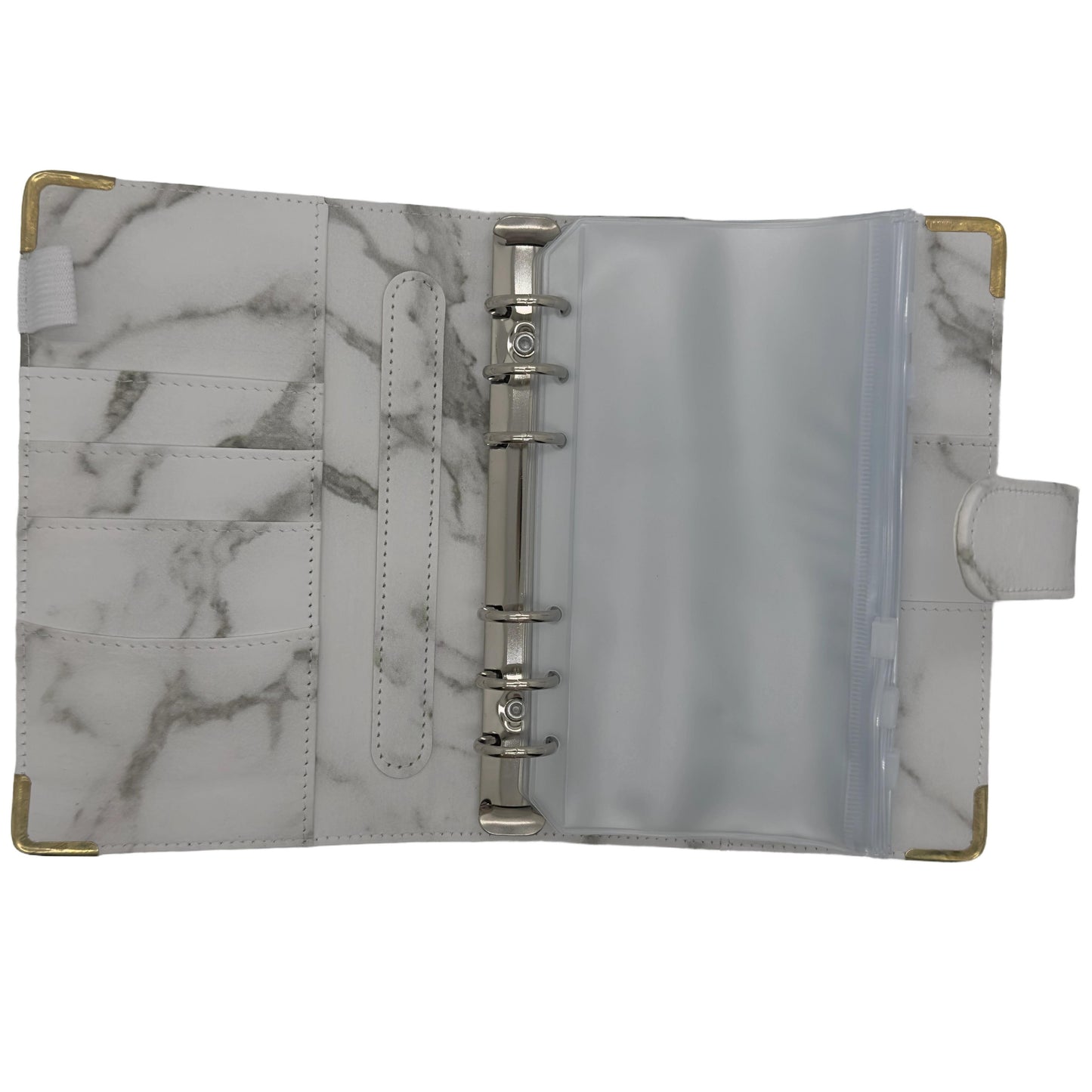 Budget Binder A6 Marmor mit integrierten Geldfolien