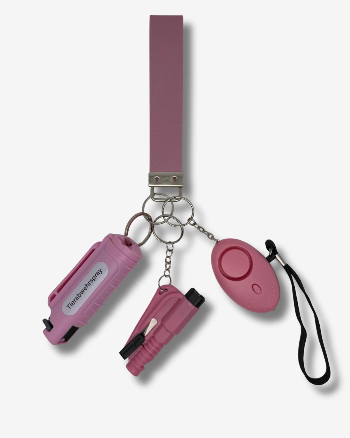 Selbstverteidigungs Schlüsselanhänger Rosa S-L