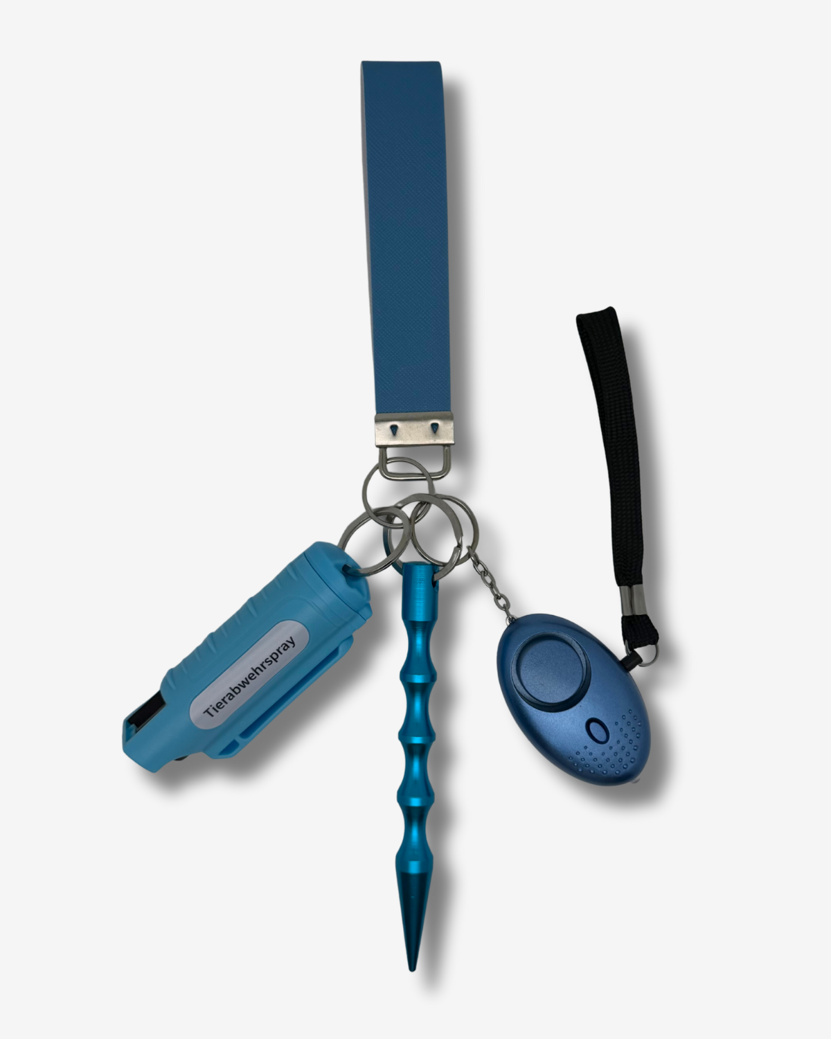 Selbstverteidigungs Schlüsselanhänger Blau S-L