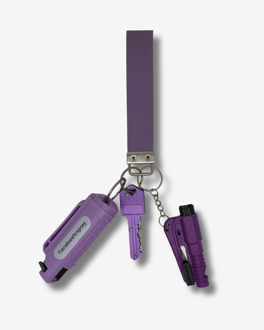 Selbstverteidigungs Schlüsselanhänger Lila S-L