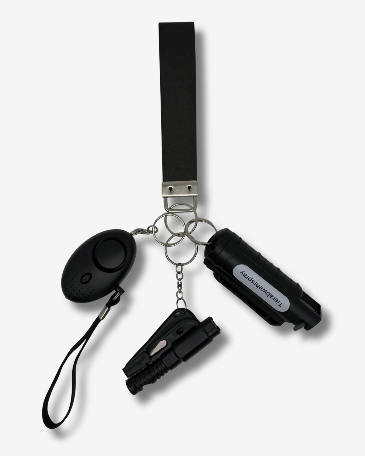 Selbstverteidigungs Schlüsselanhänger Schwarz S-M