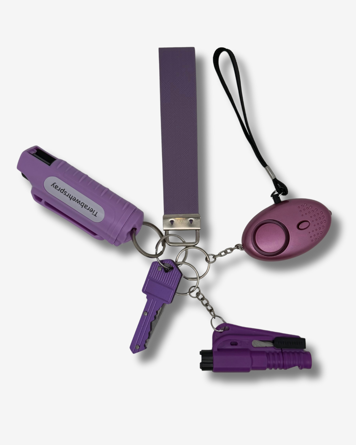 Selbstverteidigungs Schlüsselanhänger Lila S-L