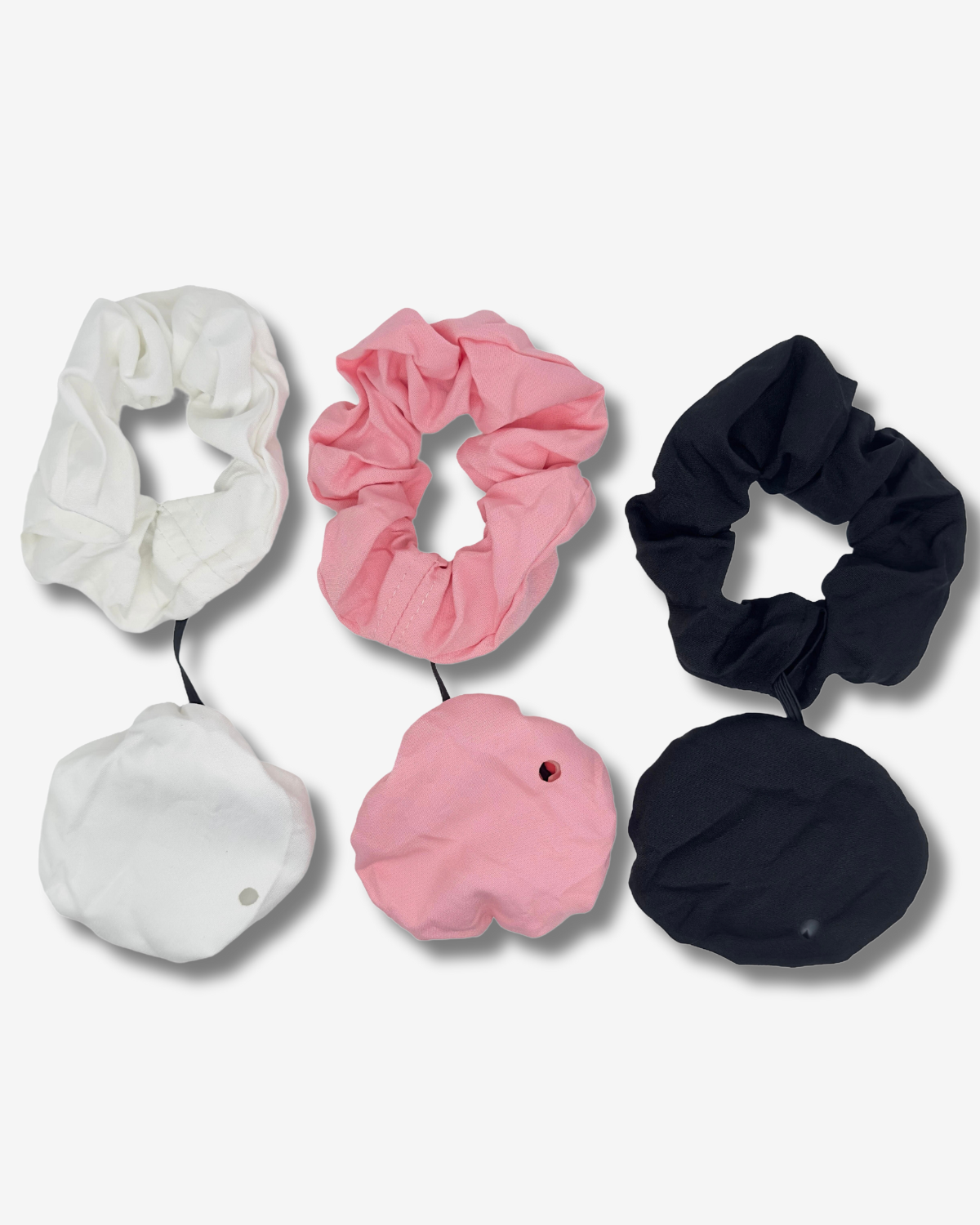 Anti-K.o. Tropfen Scrunchie Haargummi mit Getränke Becher Abdeckung